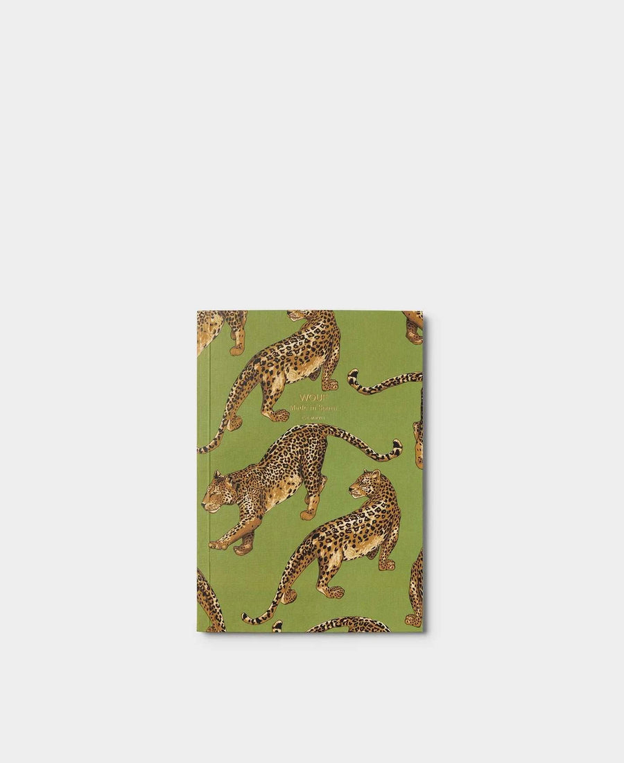 WOUF Olive Leopard A5 Paper Notebook