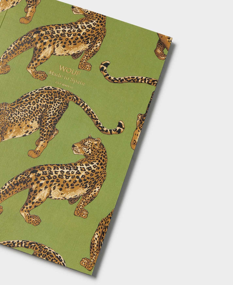 WOUF Olive Leopard A5 Paper Notebook