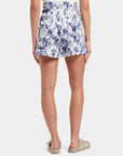 Scotch and Soda Shell Batik High-rise linen shorts