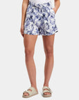 Scotch and Soda Shell Batik High-rise linen shorts