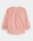 Scotch and Soda Top with Beaded Collar Coral