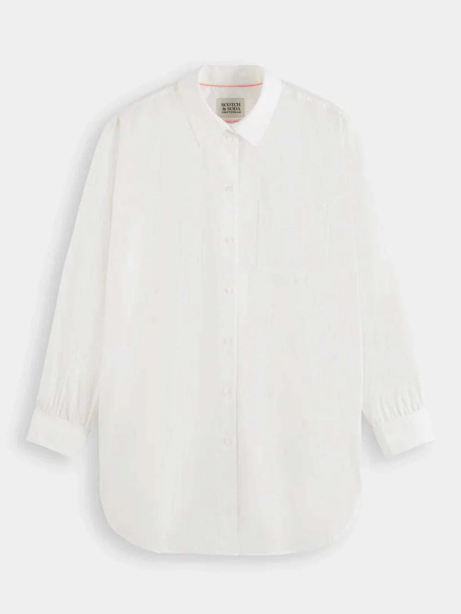 Scotch and Soda Extra Oversized Shirt White