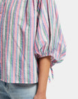 Scotch and Soda Beach Stiped Balloon Sleeve Shirt