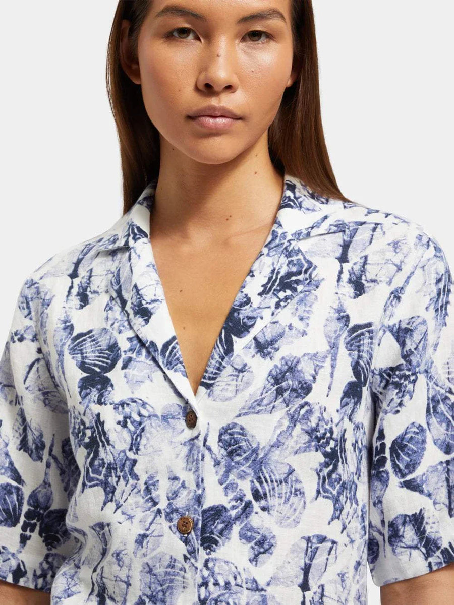 Scotch and Soda Shell Batik Camp Shirt