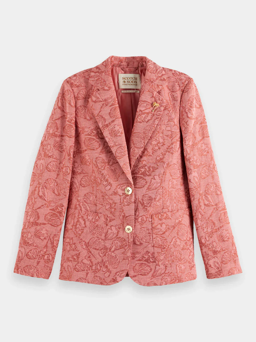 Scotch and Soda Shell Batik Jacquard SB Blazer