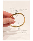 Porter Dylan Bangle Plain Gold