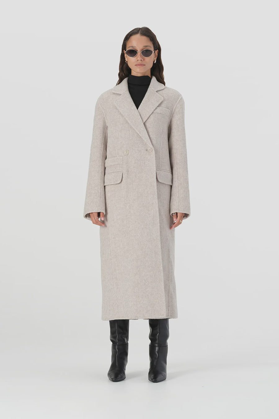 Elka Collective Laurence Coat Ivory Marle