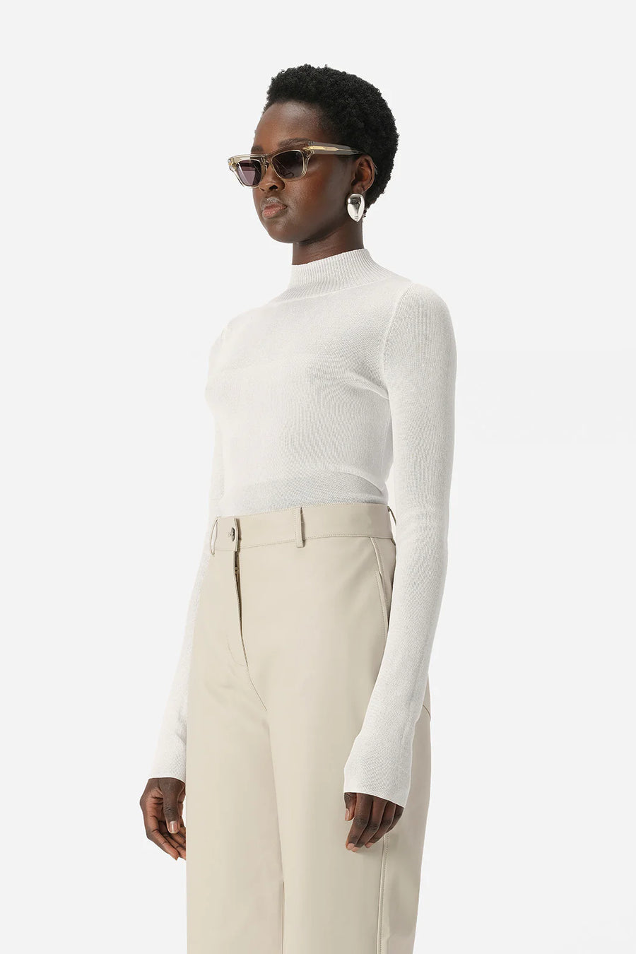 Elka Collective Cotti Knit Top White