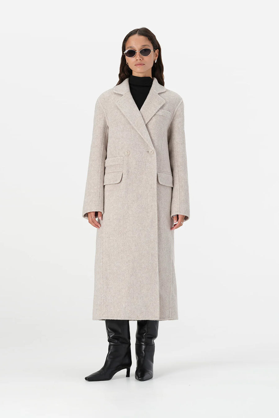 Elka Collective Laurence Coat Ivory Marle