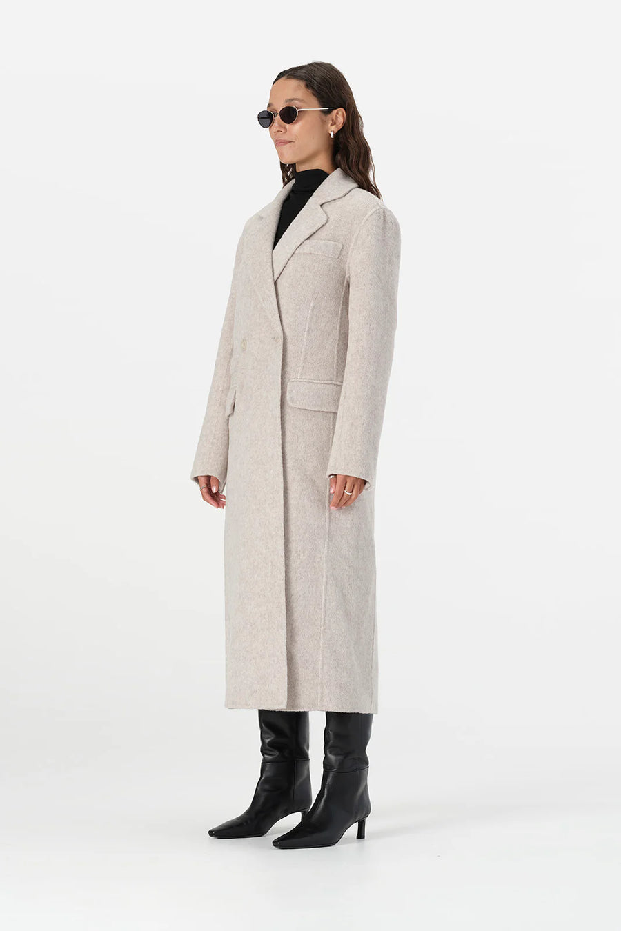 Elka Collective Laurence Coat Ivory Marle