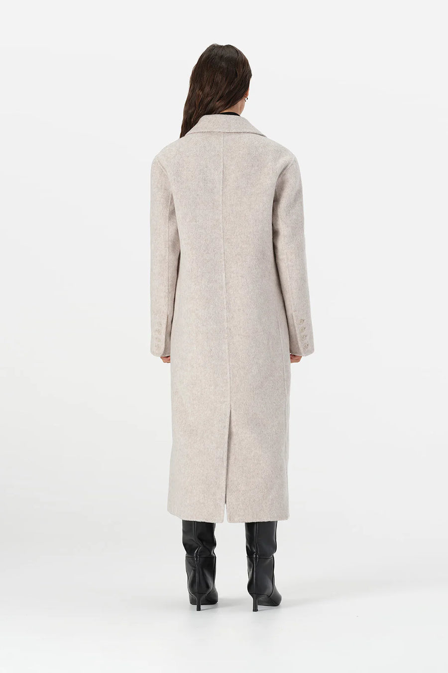 Elka Collective Laurence Coat Ivory Marle