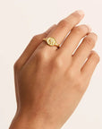 By Charlotte Live In Love Ring 18k Gold Vermeil