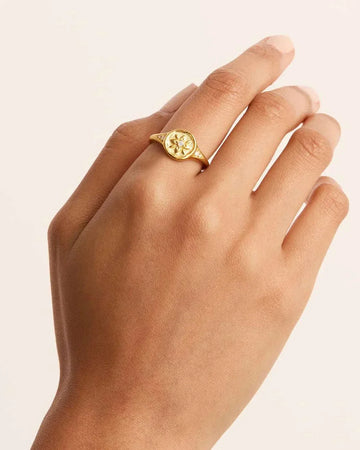 By Charlotte Live In Love Ring 18k Gold Vermeil