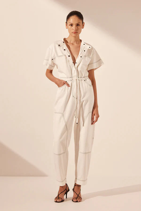 Shona Joy Hana Short Sleeve Boiler Suit