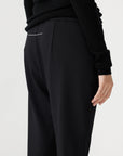 Bassike Stretch Twill Tapered Pant Black