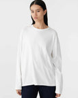 Bassike Midweight Coverstitch Long Sleeve T.Shirt