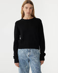 Bassike Wool Cashmere Classic Knit Black