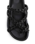 La Tribe Braided Sandal Black