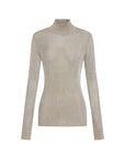 Camilla and Marc Aretz Turtleneck Knit Top Champagne