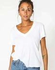 Perfectwhitetee Hendrix Basic V Neck Tee White