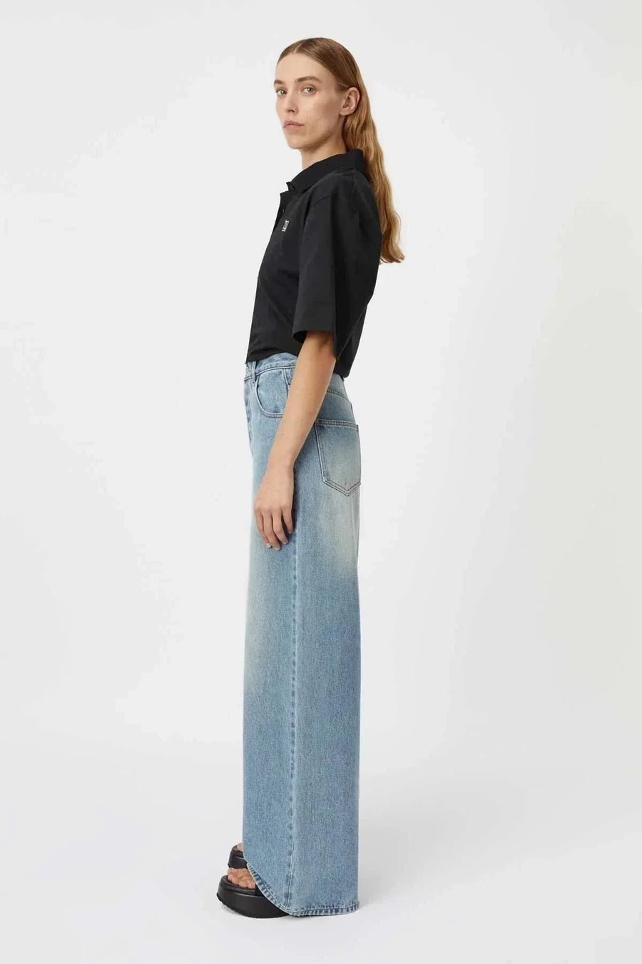 Camilla and Marc Adrian Wide leg Denim Jean Light Vintage Blue