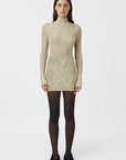 Camilla and Marc Aretz Turtleneck Knit Top Champagne