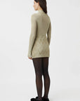 Camilla and Marc Aretz Turtleneck Knit Top Champagne