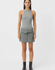 Camilla and Marc Nora Rib Top Grey Marle