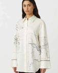 Camilla and Marc Laguna Shirt Cream Map Print