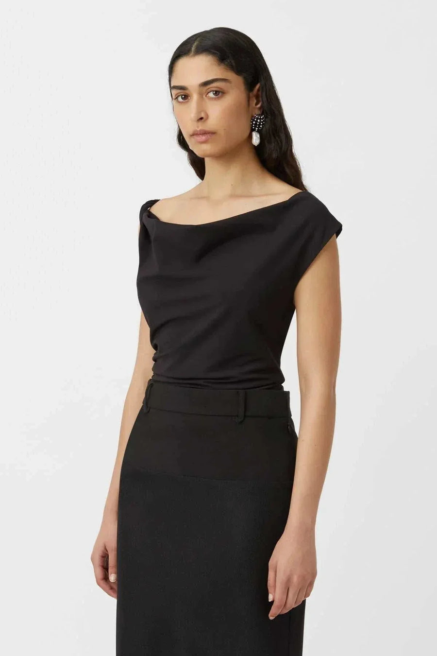 Camilla and Marc Mara Top Black