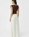 Camilla and Marc Mara Jersey Cowl Top Chestnut Brown