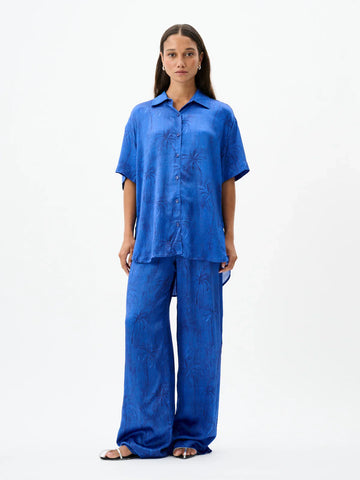 Roame Brando Shirt Palm Paradiso Bleu