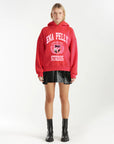 Ena Pelly Brooke Oversized Hoodie Poppy Red