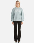 Ena Pelly Lilly Oversized Sweater City Logo Seafoam