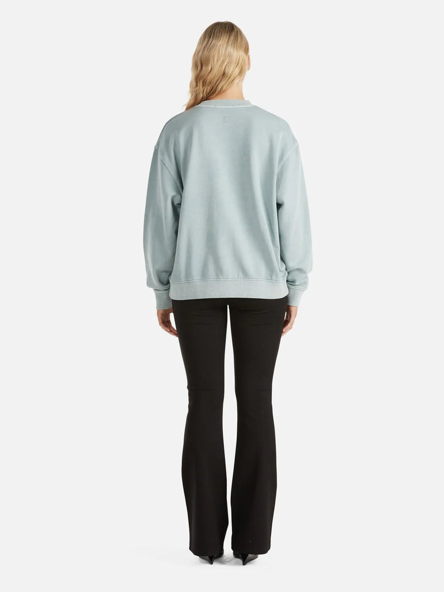 Ena Pelly Lilly Oversized Sweater City Logo Seafoam