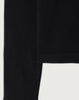 American Vintage Gamipy T Shirt Long Sleeve Crew Neck Black