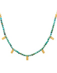 Murkani Turquoise Choker Gold