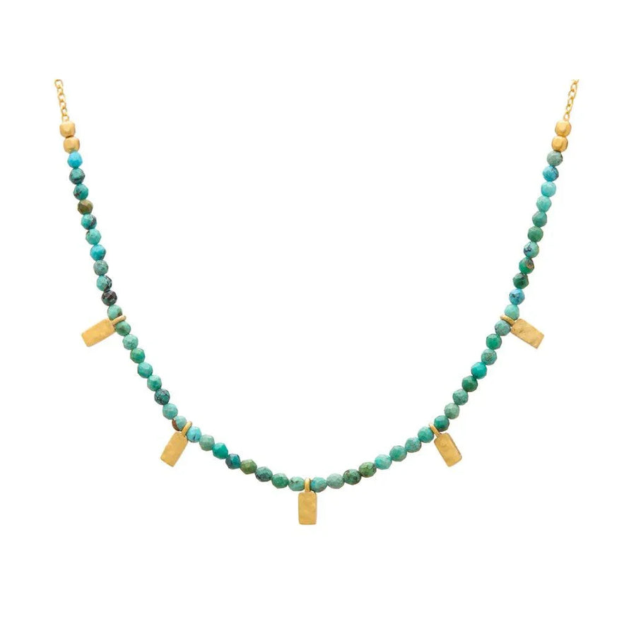 Murkani Turquoise Choker Gold