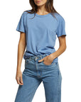 Perfectwhitetee Harley Boxy Crew Mountain Blue