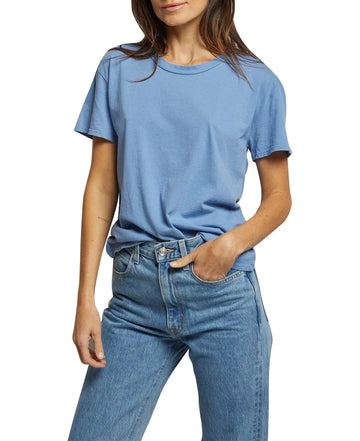 Perfectwhitetee Harley Boxy Crew Mountain Blue