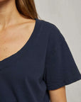 Perfectwhitetee Hendrix Basic V Neck Tee True Navy