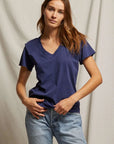 Perfectwhitetee Hendrix Basic V Neck Tee True Dusk