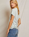 Perfectwhitetee Hendrix Short Sleeve Boxy V Neck Tee Fresh Mint