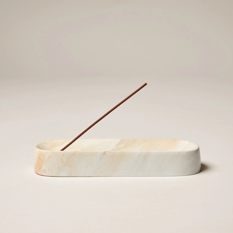 Gentle Habits Ceramic Incense Holder White