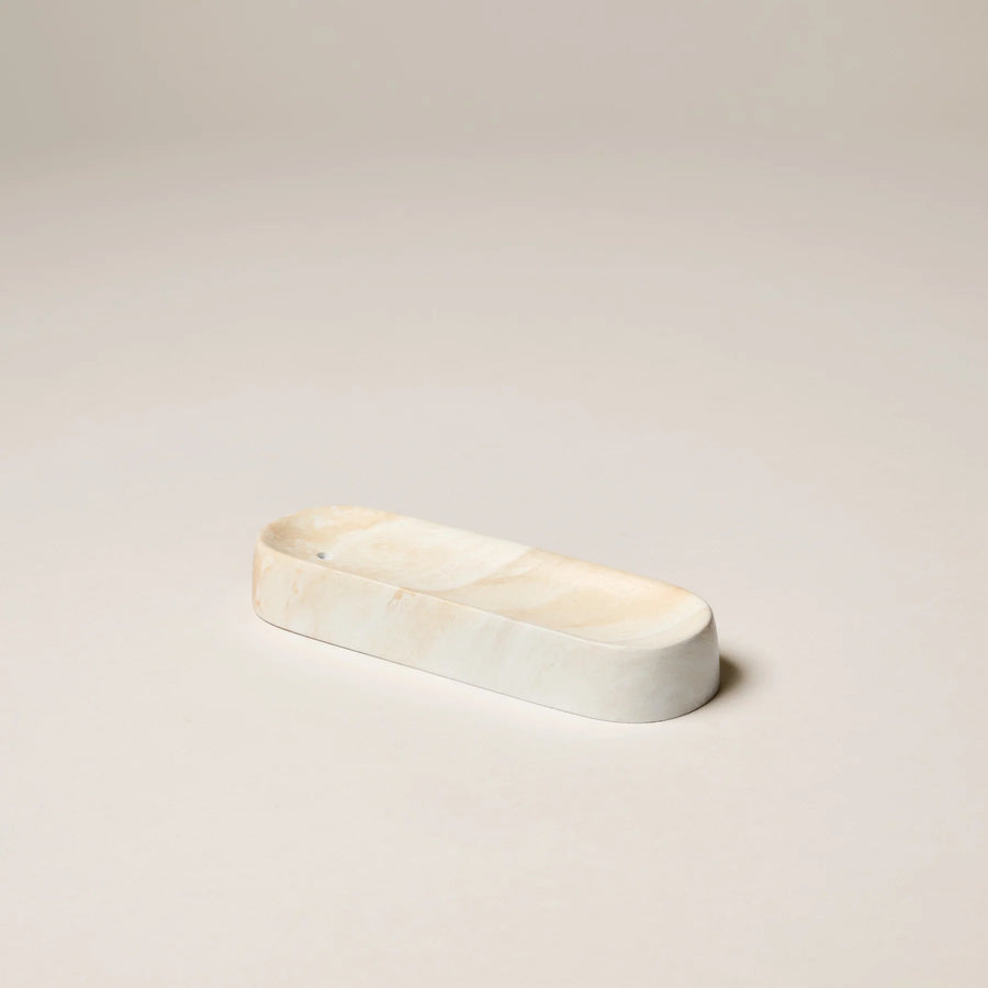 Gentle Habits Ceramic Incense Holder White