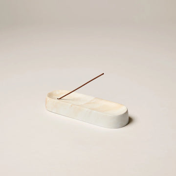 Gentle Habits Ceramic Incense Holder White