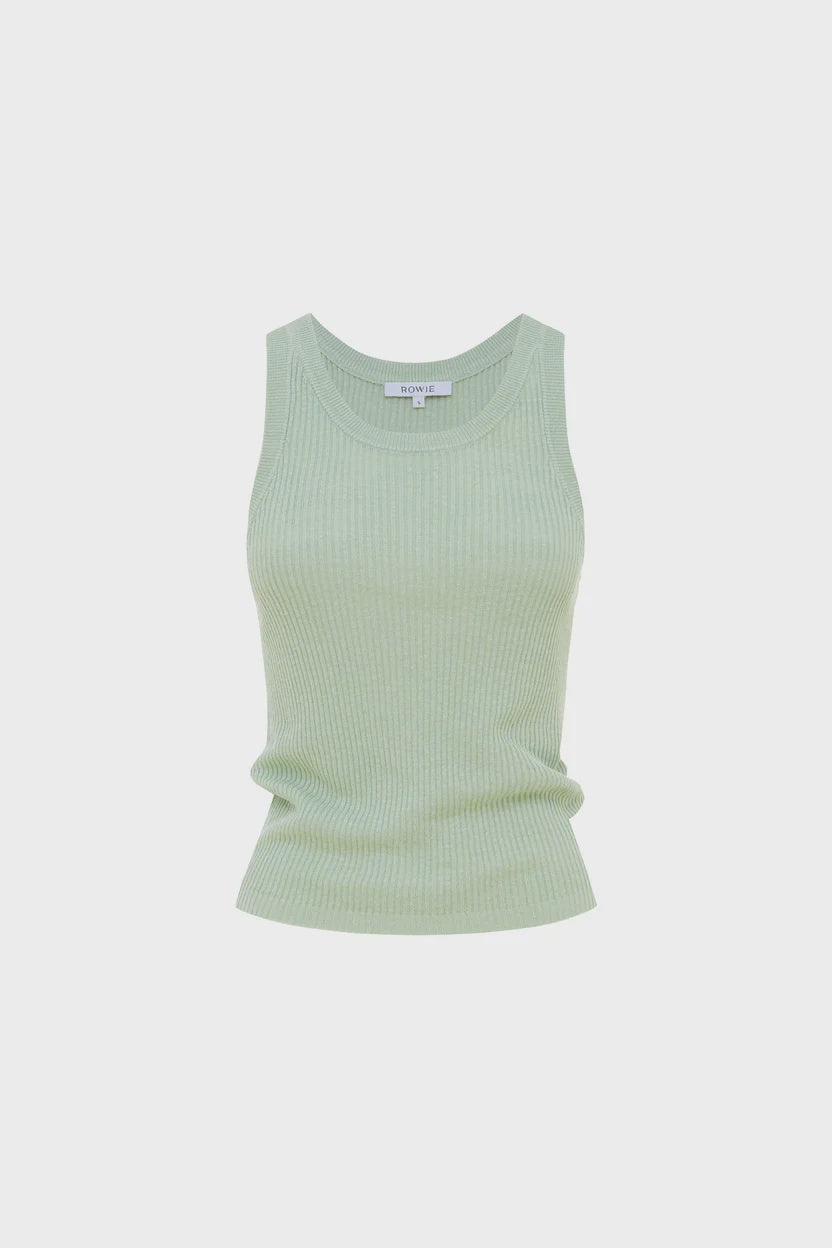 Rowie Hubert Knit Tank Sage