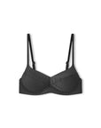 Zulu and Zephyr Charcoal Stripe Balconette Bra Cup