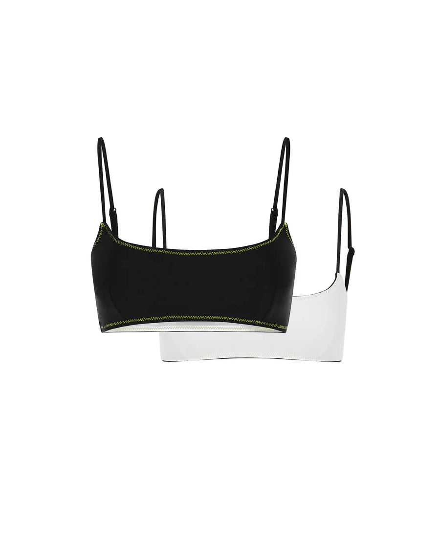 Its Now Cool The Revo Crop Top Black Twist