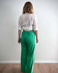 Zaziba Jaya Linen Pant Green